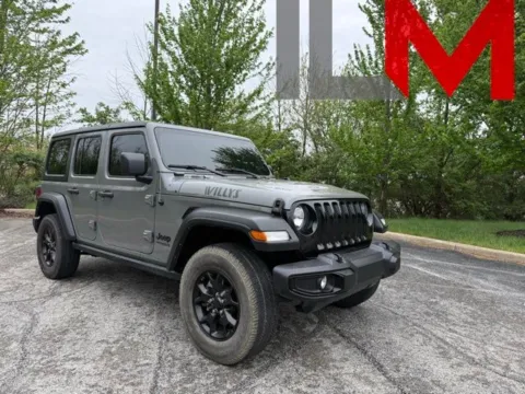 Gray 2022 Jeep Wrangler Unlimited Willys for sale in Indianapolis, IN
