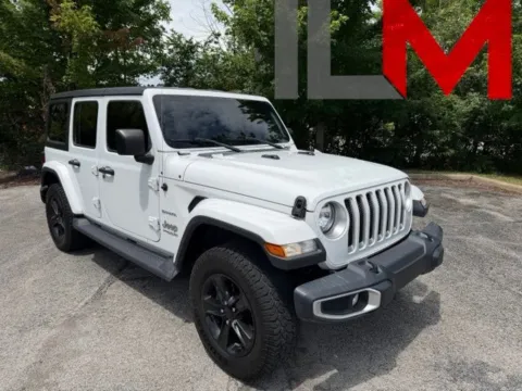 White 2020 Jeep Wrangler Unlimited Sahara for sale in Indianapolis, IN