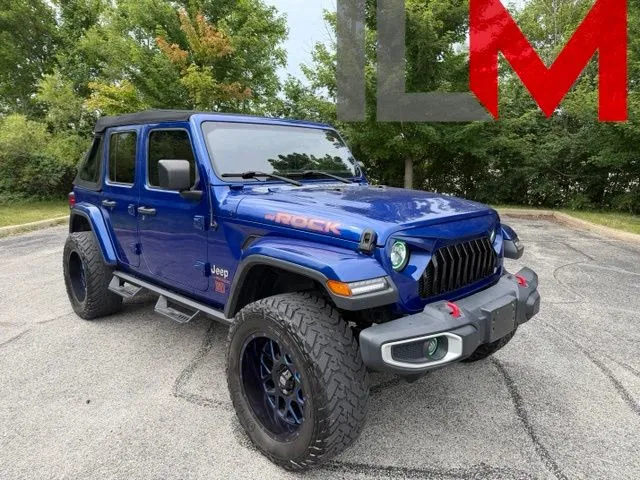 Blue 2020 Jeep Wrangler Unlimited Sahara for sale in Indianapolis, IN