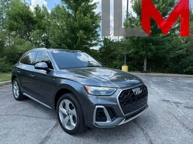 Gray 2022 Audi Q5 45 S line Premium for sale in Indianapolis, IN