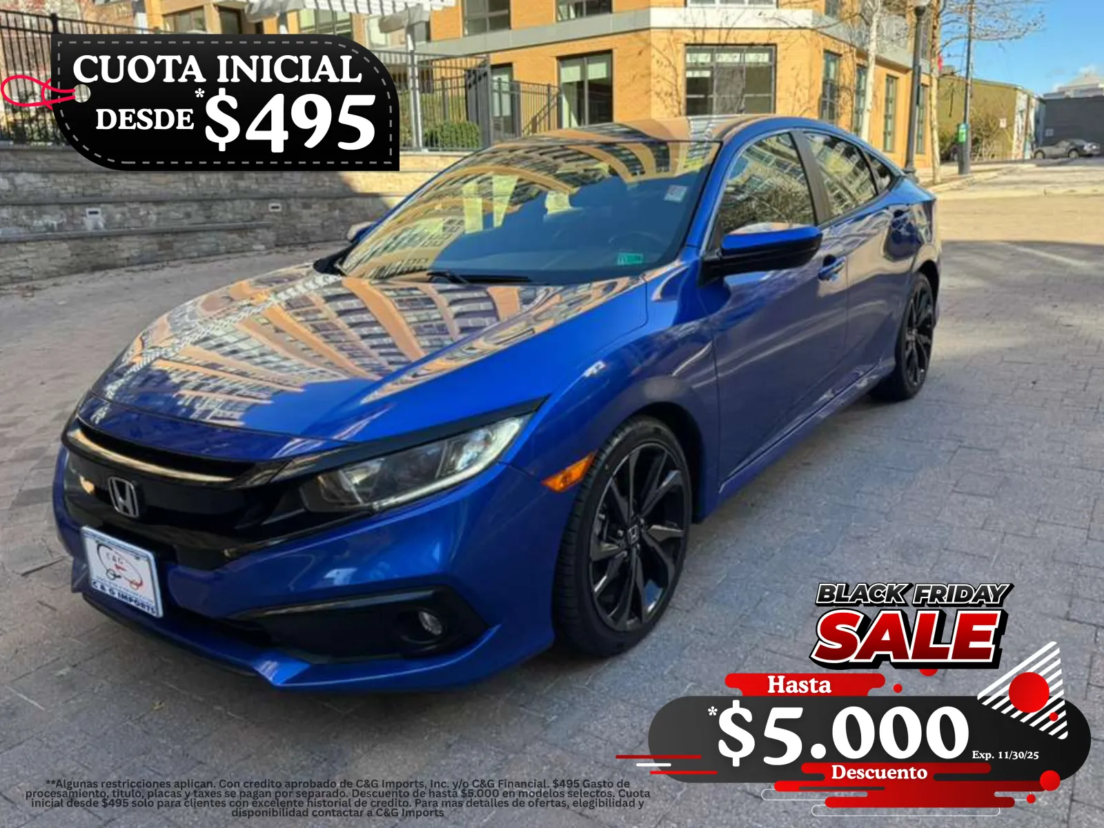 2020 HONDA CIVIC SPORT for sale in Arlington, VA