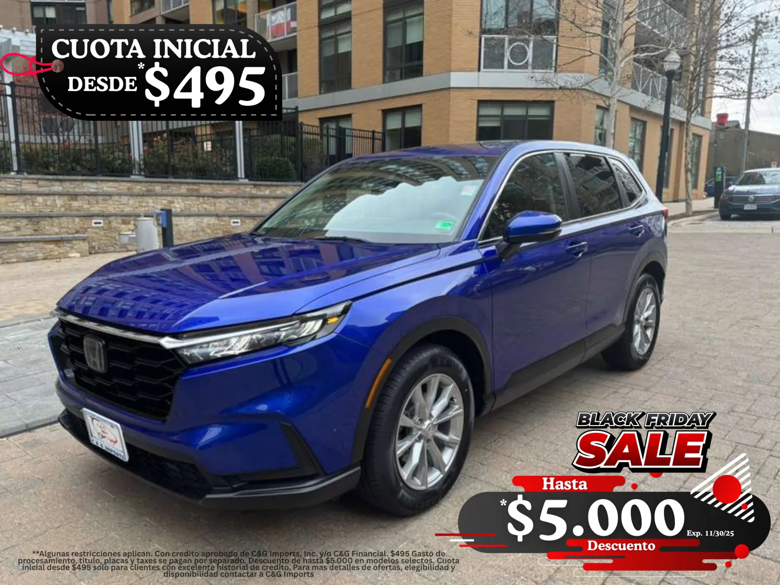 Blue 2023 HONDA CR-V EX for sale in Arlington, VA