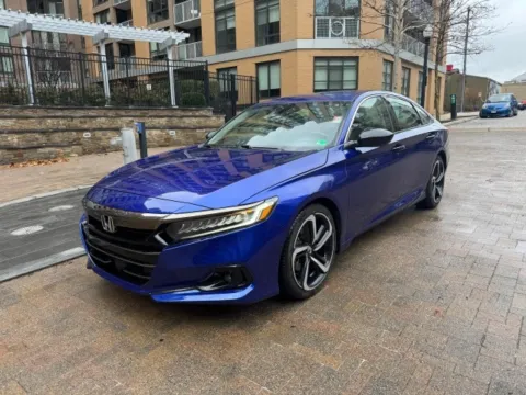 Blue 2021 HONDA ACCORD SPORT SE for sale in Arlington, VA