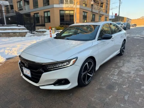 White 2022 HONDA ACCORD SPORT for sale in Arlington, VA