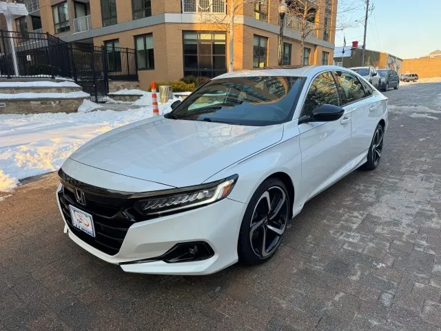 White 2022 HONDA ACCORD SPORT for sale in Arlington, VA