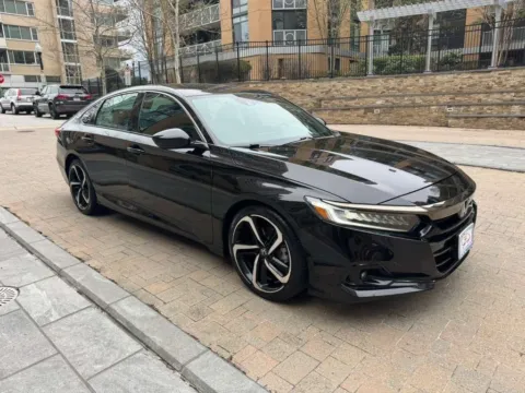 Black 2022 HONDA ACCORD SPORT for sale in Arlington, VA