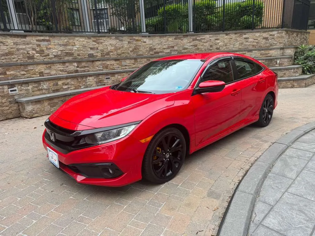 Red 2020 HONDA CIVIC SPORT for sale in Arlington, VA