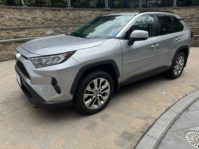 Silver 2021 TOYOTA RAV4 XLE PREMIUM for sale in Arlington, VA