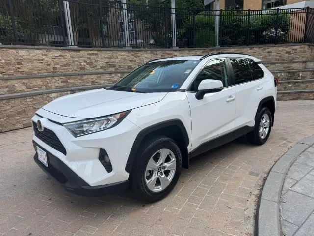White 2021 TOYOTA RAV4 XLE for sale in Arlington, VA