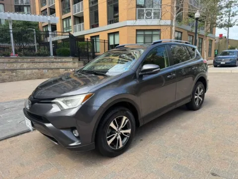 Gray 2018 TOYOTA RAV4 XLE for sale in Arlington, VA