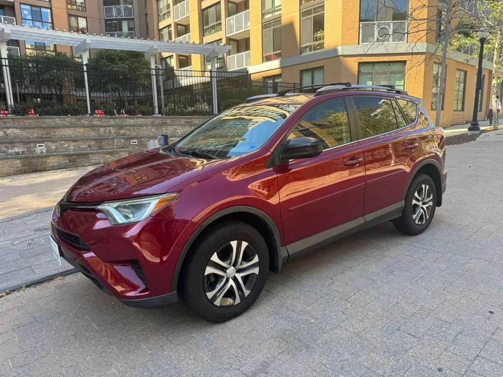 Red 2018 TOYOTA RAV4 LE for sale in Arlington, VA