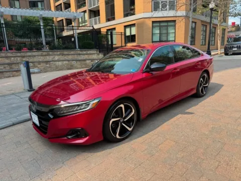Red 2022 HONDA ACCORD SPORT for sale in Arlington, VA