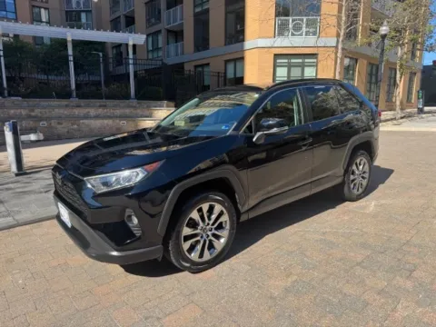 Black 2021 TOYOTA RAV4 XLE PREMIUN for sale in Arlington, VA
