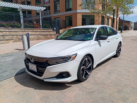 White 2022 HONDA ACCORD SPORT SE for sale in Arlington, VA
