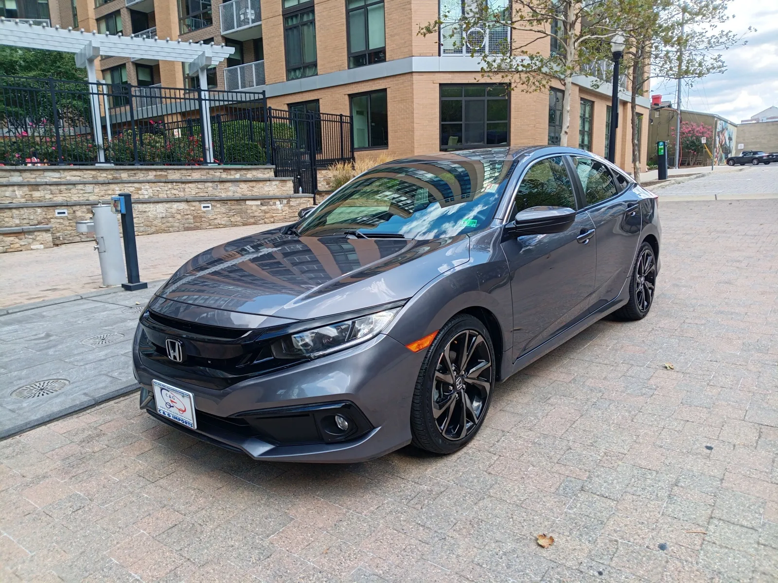 Gray 2021 HONDA CIVIC SPORT for sale in Arlington, VA