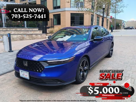 Blue 2023 HONDA ACCORD HYBRID SPORT for sale in Arlington, VA
