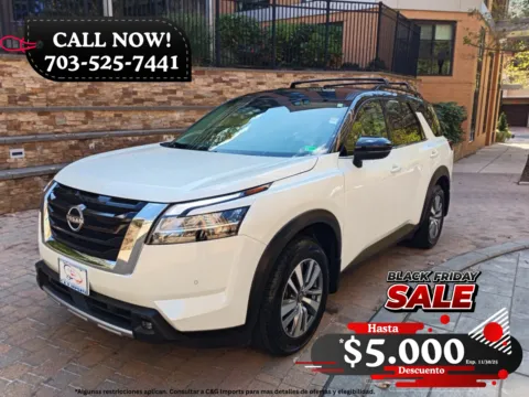 White 2022 NISSAN PATHFINDER SL for sale in Arlington, VA