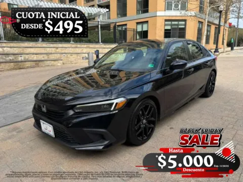 Black 2022 HONDA CIVIC SPORT for sale in Arlington, VA