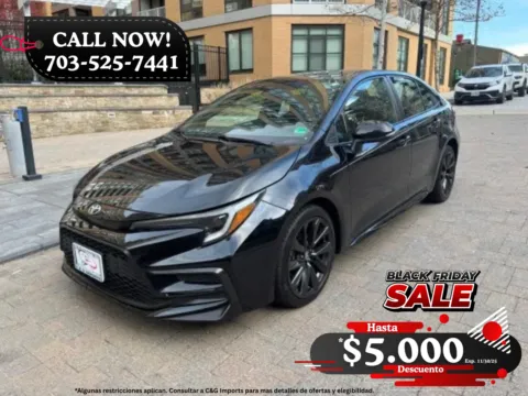 Black 2023 TOYOTA COROLLA SE for sale in Arlington, VA