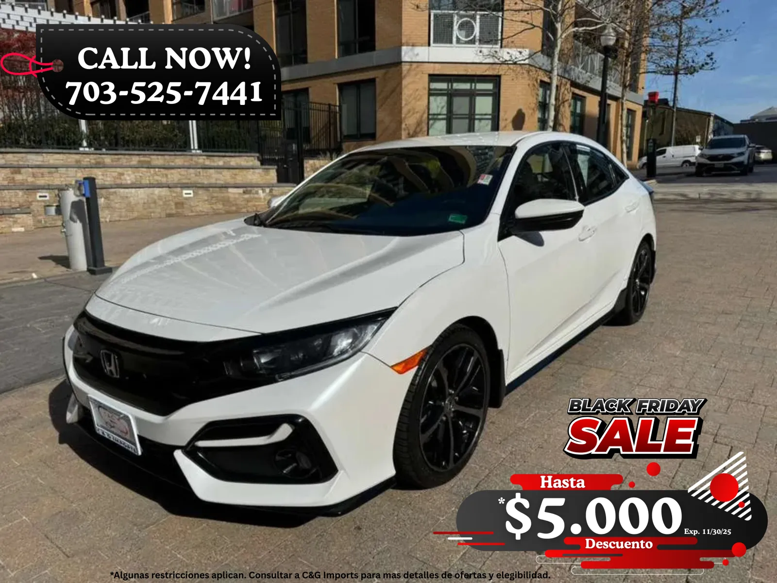 2021 HONDA CIVIC SPORT for sale in Arlington, VA