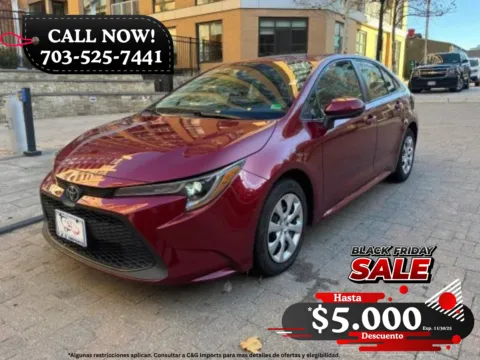 Red 2022 TOYOTA COROLLA LE for sale in Arlington, VA