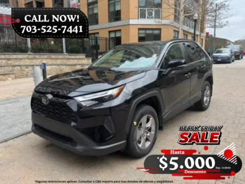 Black 2023 TOYOTA RAV4 XLE for sale in Arlington, VA
