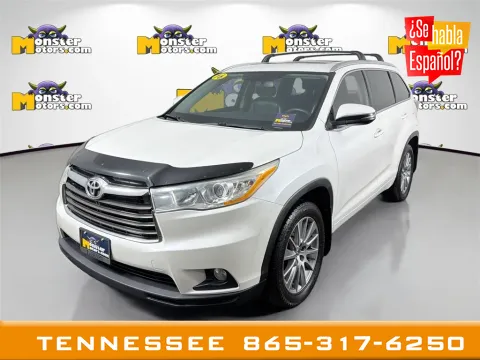 White 2016 Toyota Highlander XLE V6 for sale in Louisville, TN
