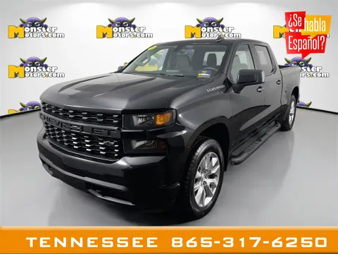 Black 2021 Chevrolet Silverado 1500 Custom for sale in Louisville, TN