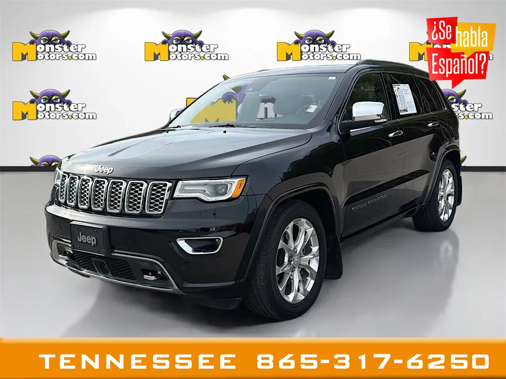 Black 2019 Jeep Grand Cherokee Overland for sale in Louisville, TN