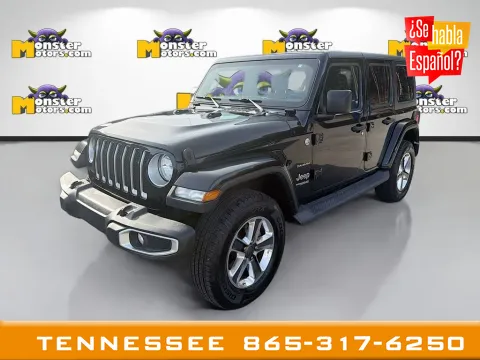 Black 2020 Jeep Wrangler Unlimited Sahara for sale in Louisville, TN
