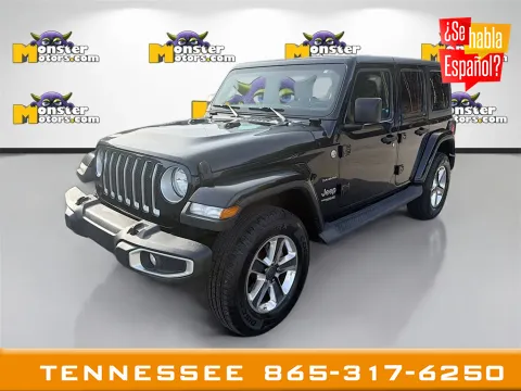 Black 2020 Jeep Wrangler Unlimited Sahara for sale in Louisville, TN