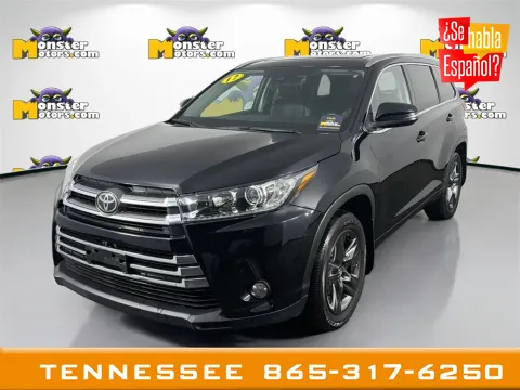 Black 2017 Toyota Highlander Limited for sale in Louisville, TN