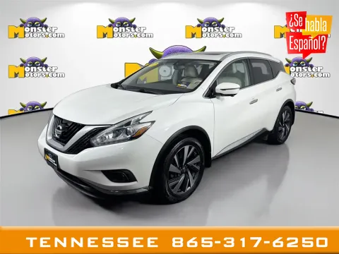 White 2017 Nissan Murano SV for sale in Louisville, TN