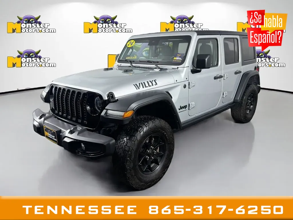 Silver 2024 Jeep Wrangler Willys for sale in Louisville, TN