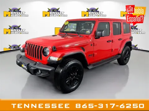 Red 2021 Jeep Wrangler Unlimited Sahara Altitude for sale in Louisville, TN