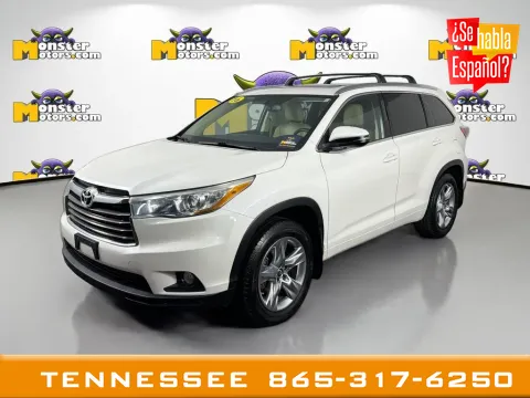 White 2016 Toyota Highlander Limited for sale in Louisville, TN