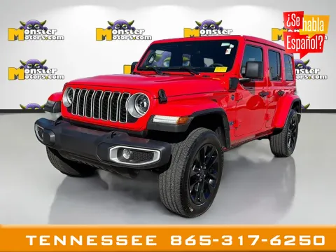 Red 2025 Jeep Wrangler Sahara 4xe for sale in Louisville, TN