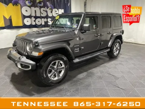 Gray 2021 Jeep Wrangler Unlimited Sahara for sale in Louisville, TN