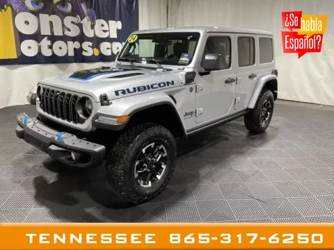 Silver 2024 Jeep Wrangler Rubicon X 4xe for sale in Louisville, TN