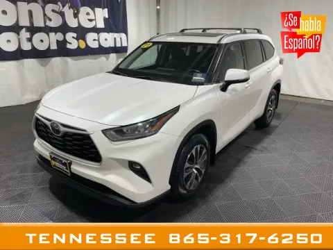 White 2021 Toyota Highlander XLE for sale in Louisville, TN
