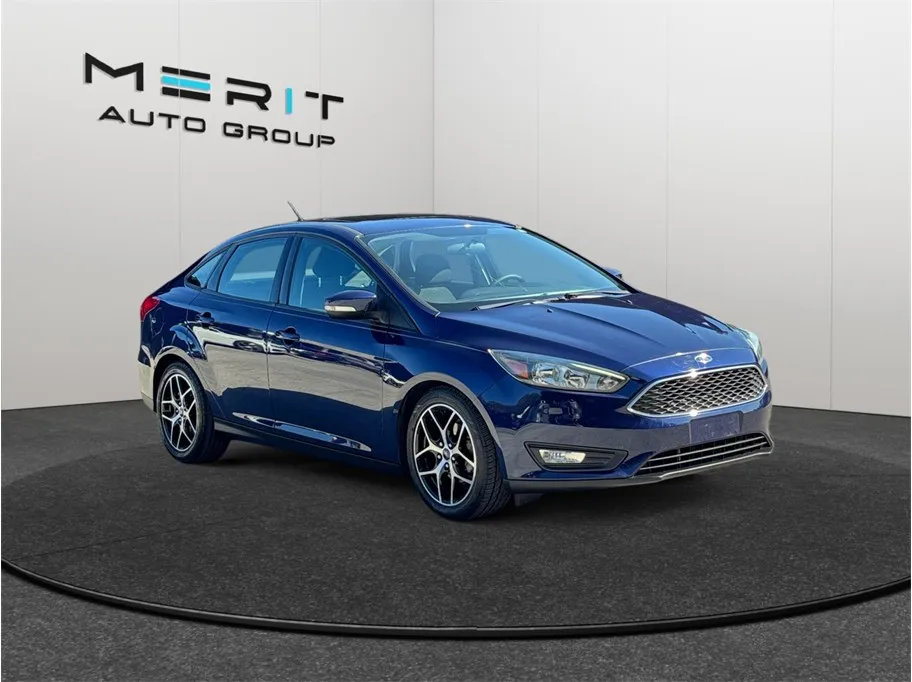 Blue 2017 Ford Focus SEL Sedan 4D for sale in Jacksonville, FL