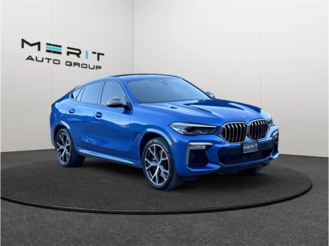 Blue 2020 BMW X6 M50i Sport Utility 4D for sale in Jacksonville, FL