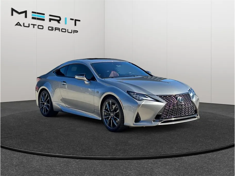 Silver 2019 Lexus RC 350 F SPORT Coupe 2D for sale in Jacksonville, FL