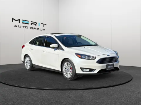 White 2015 Ford Focus Titanium Sedan 4D for sale in Jacksonville, FL