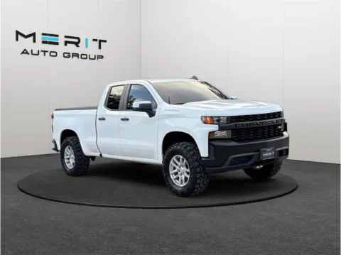 White 2021 Chevrolet Silverado 1500 Double Cab Work Truck Pickup 4D 6 1/2 ft for sale in Jacksonville, FL