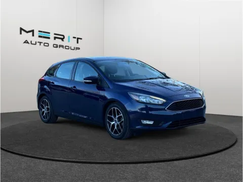 Blue 2017 Ford Focus SEL Hatchback 4D for sale in Jacksonville, FL