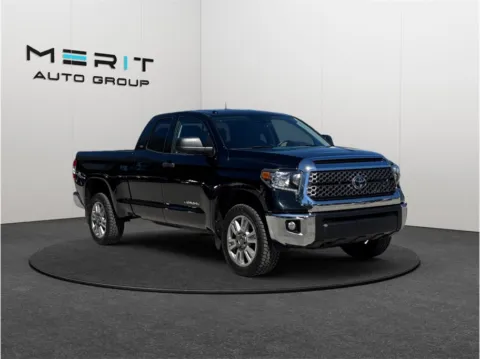 Black 2019 Toyota Tundra Double Cab SR5 Pickup 4D 6 1/2 ft for sale in Jacksonville, FL