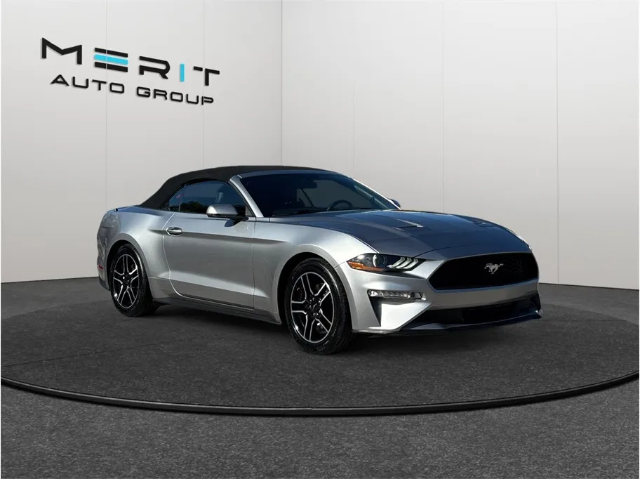 Silver 2020 Ford Mustang EcoBoost Premium Convertible 2D for sale in Jacksonville, FL