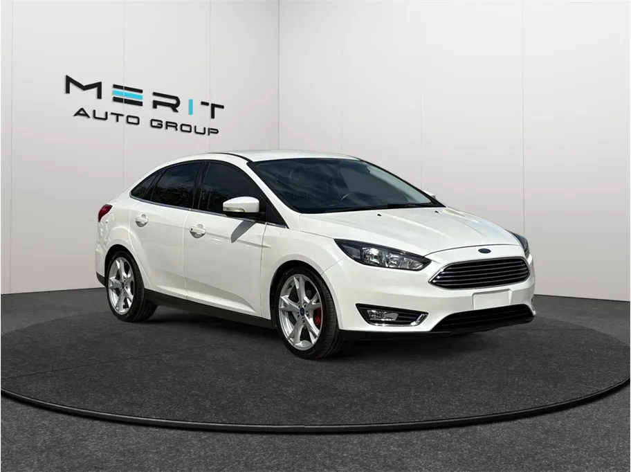 White 2015 Ford Focus Titanium Sedan 4D for sale in Jacksonville, FL