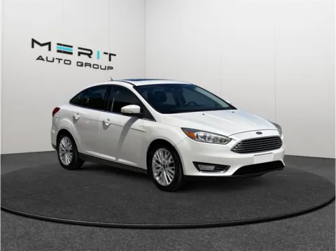 White 2018 Ford Focus Titanium Sedan 4D for sale in Jacksonville, FL